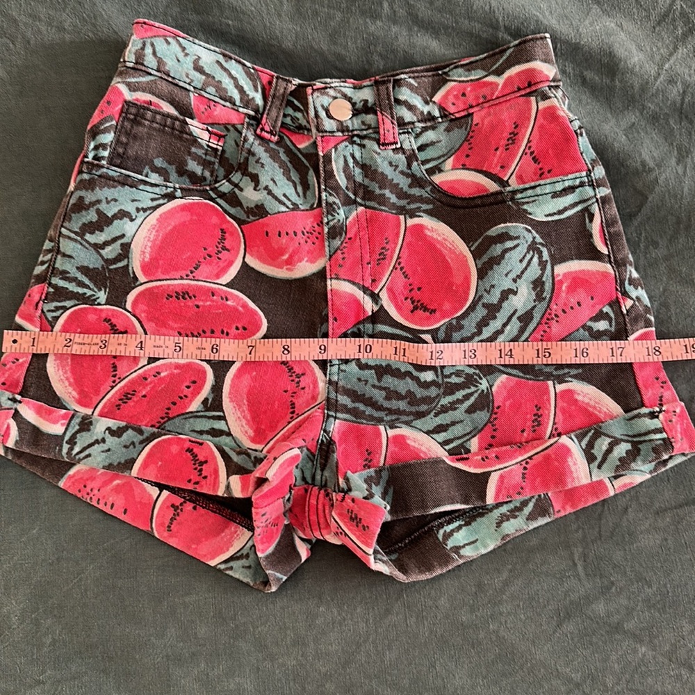 American Apparel watermelon high waist shorts - Picture 5 of 7
